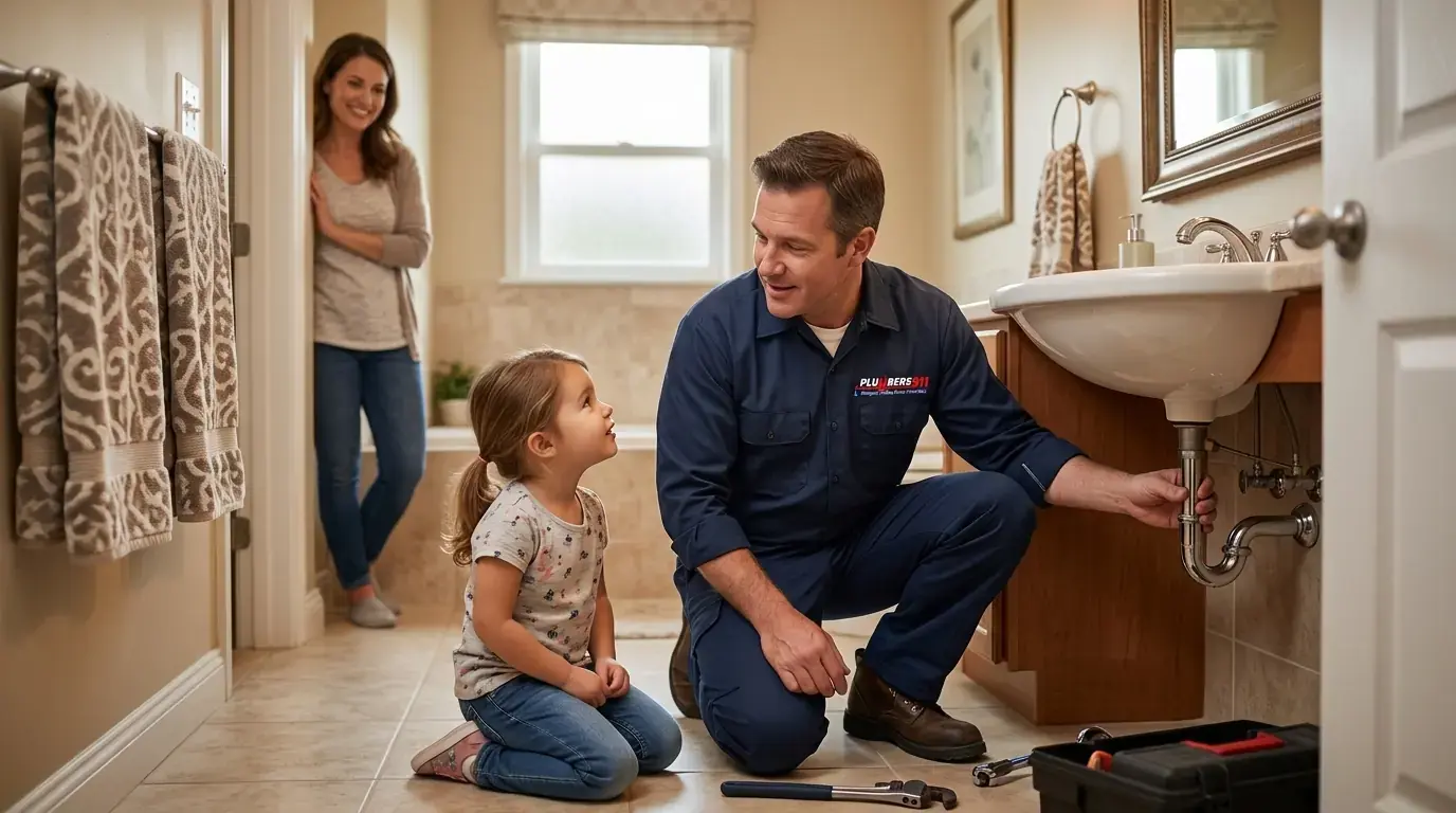 Licensed plumber at work in Malta, IL
